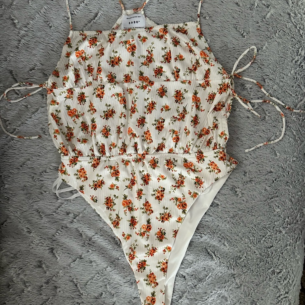 Floral One-Piece bodysuit